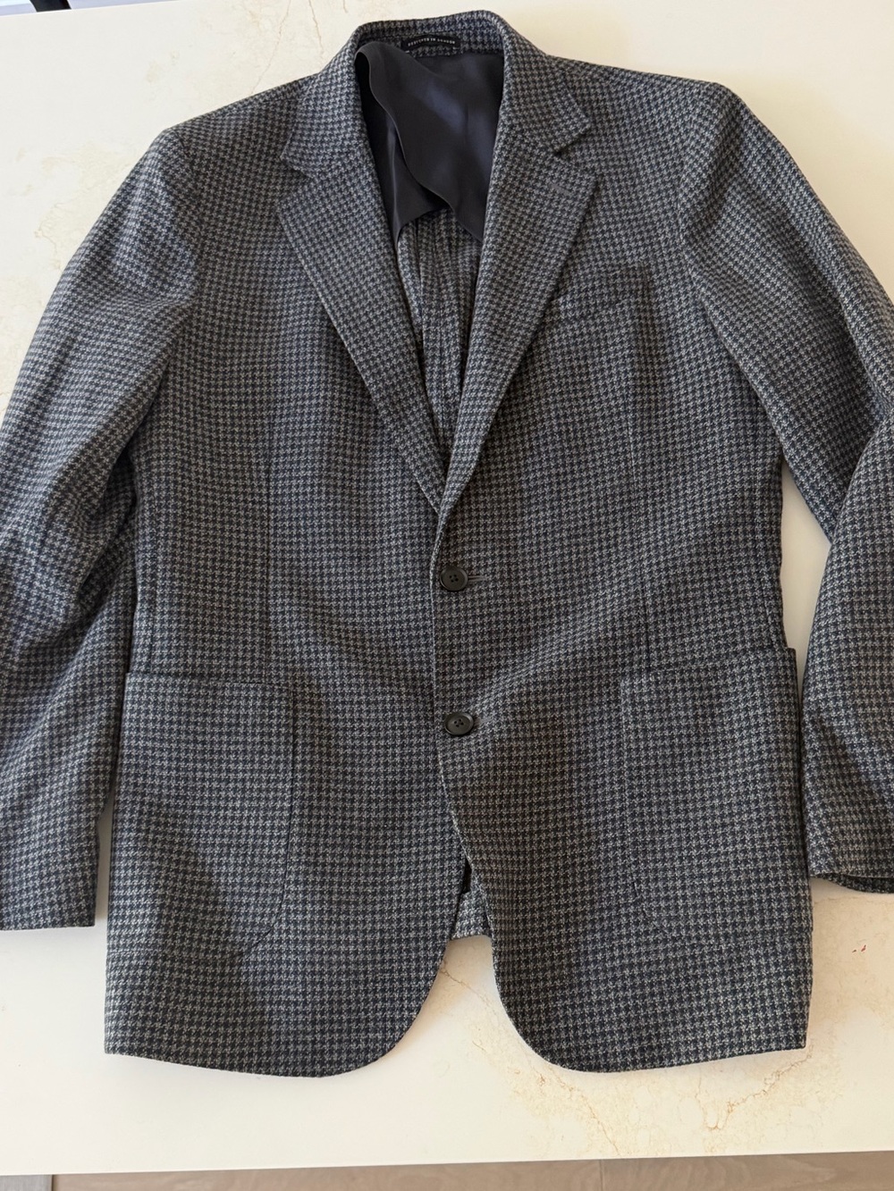 Reiss dark grey Houndstooth Sport Coat blazer